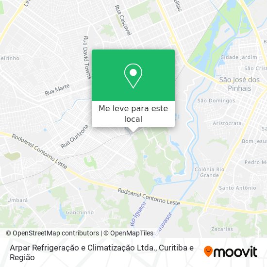 Arpar Refrigeração e Climatização Ltda. mapa