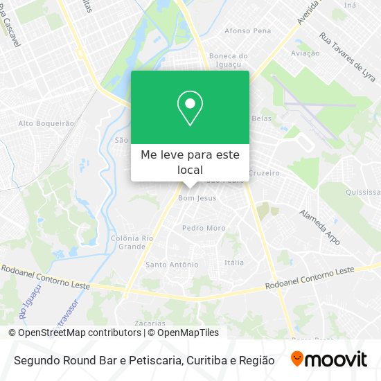 Segundo Round Bar e Petiscaria mapa