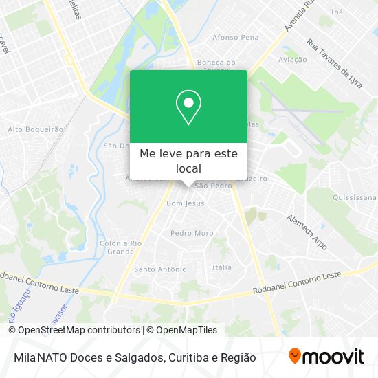 Mila'NATO Doces e Salgados mapa