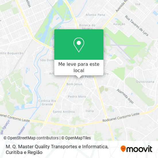 M. Q. Master Quality Transportes e Informatica mapa