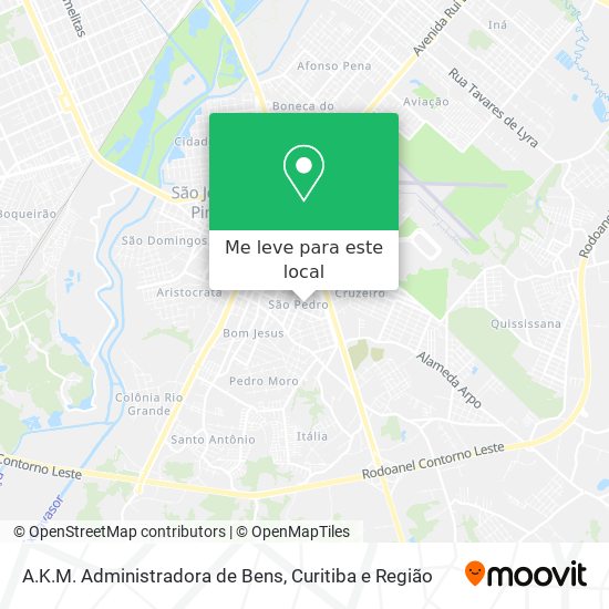 A.K.M. Administradora de Bens mapa