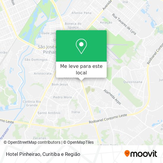 Hotel Pinheirao mapa