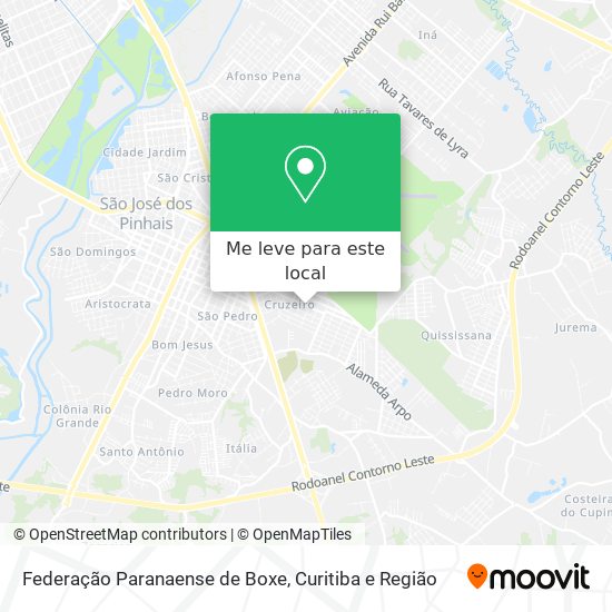 Federação Paranaense de Boxe mapa