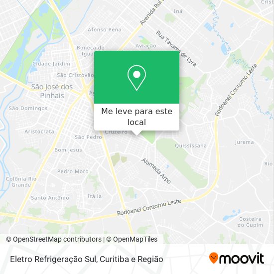 Eletro Refrigeração Sul mapa