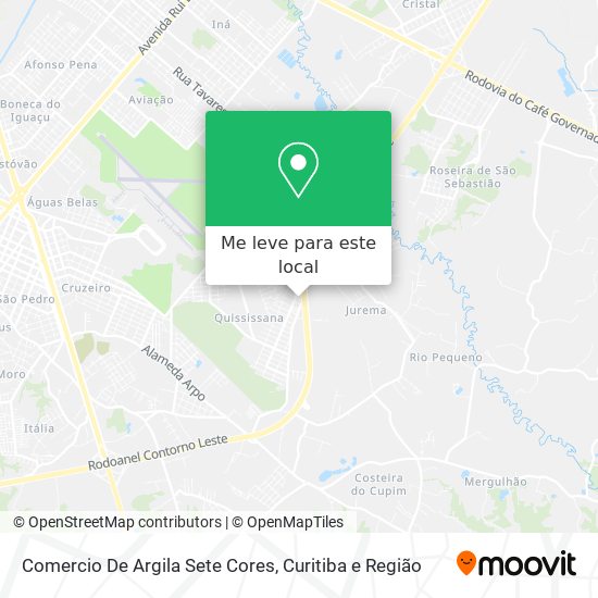 Comercio De Argila Sete Cores mapa