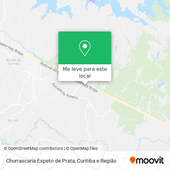 Churrascaria Espeto de Prata mapa