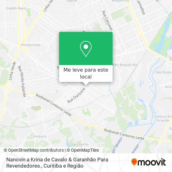 Nanovin a Krina de Cavalo & Garanhão Para Revendedores. mapa