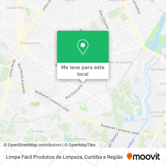 Limpe Fácil Produtos de Limpeza mapa