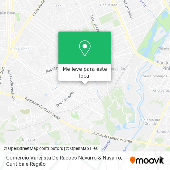 Comercio Varejista De Racoes Navarro & Navarro mapa