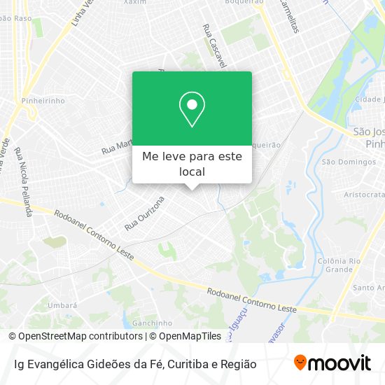 Ig Evangélica Gideões da Fé mapa