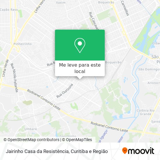 Jairinho Casa da Resistência mapa