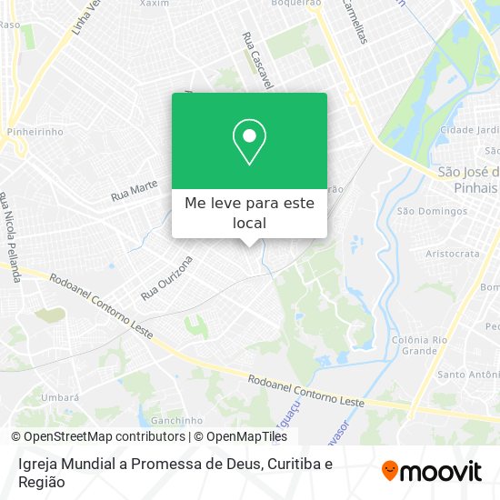 Igreja Mundial a Promessa de Deus mapa