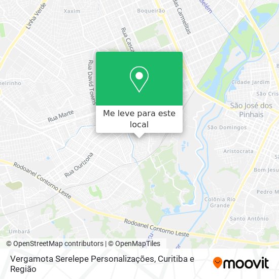 Vergamota Serelepe Personalizações mapa