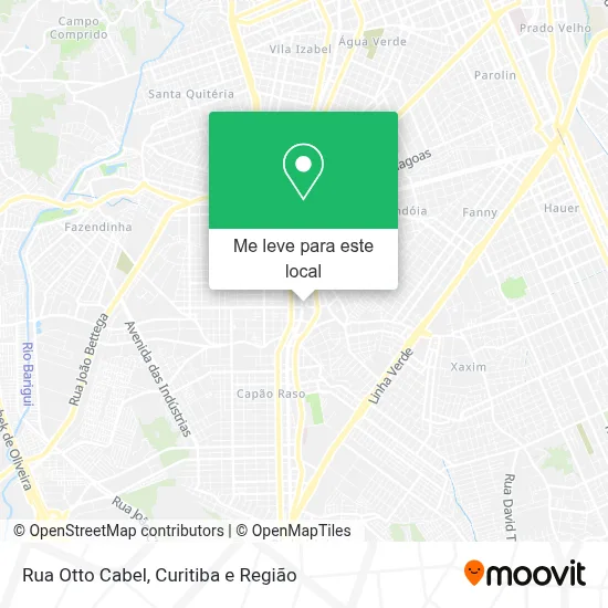 Rua Otto Cabel mapa