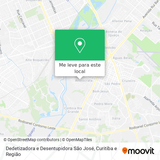 Dedetizadora e Desentupidora São José mapa