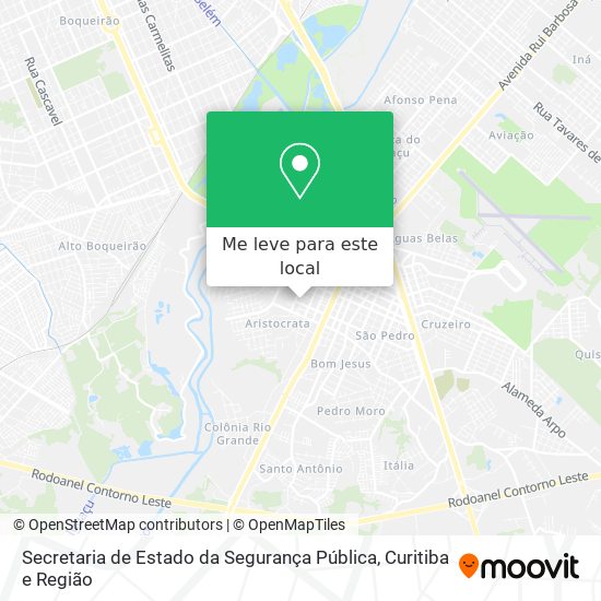 Secretaria de Estado da Segurança Pública mapa