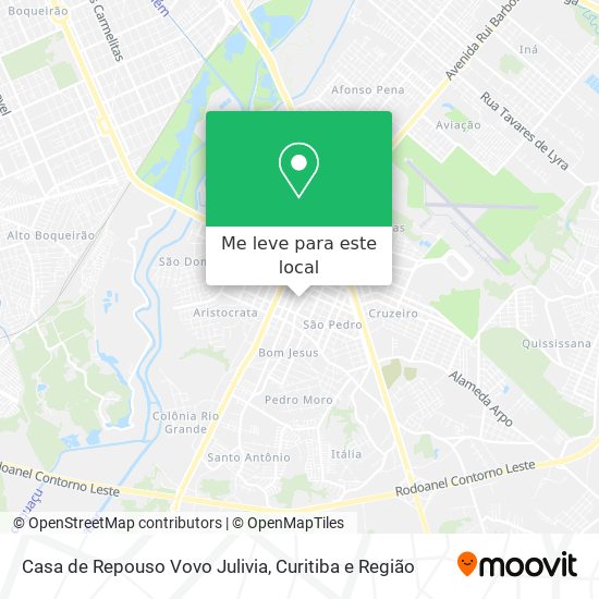 Casa de Repouso Vovo Julivia mapa