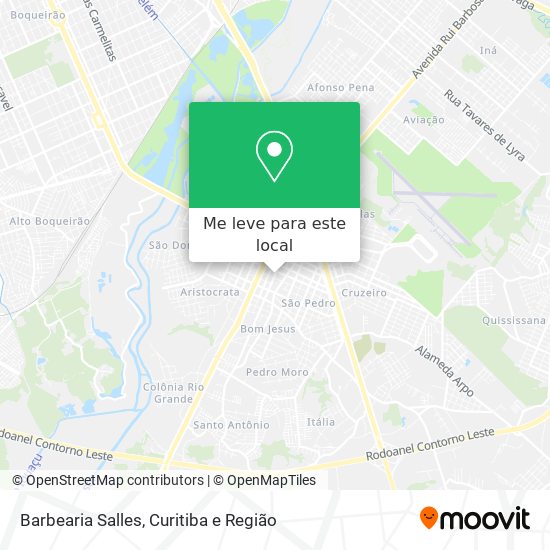Barbearia Salles mapa