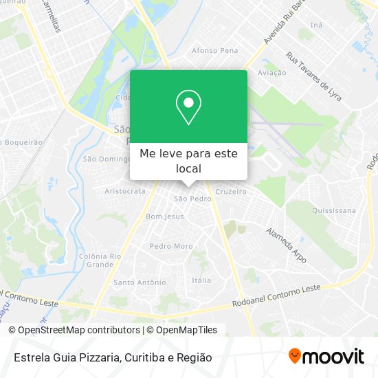 Estrela Guia Pizzaria mapa