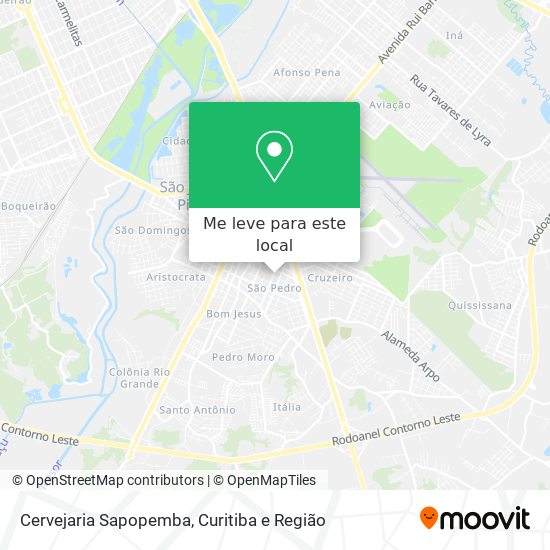 Cervejaria Sapopemba mapa