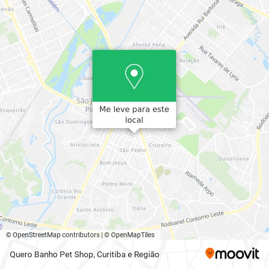 Quero Banho Pet Shop mapa
