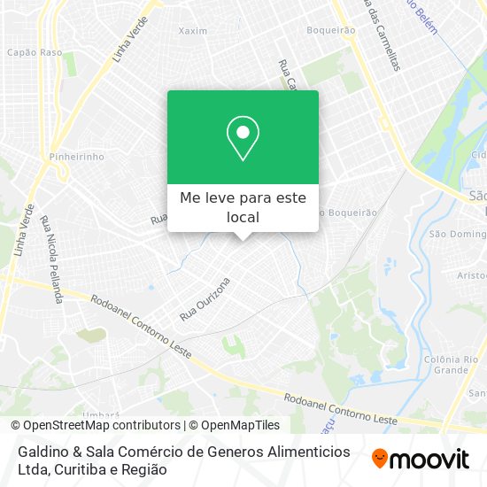 Galdino & Sala Comércio de Generos Alimenticios Ltda mapa