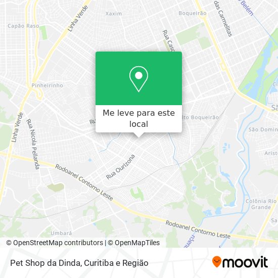 Pet Shop da Dinda mapa