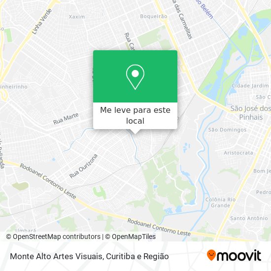 Monte Alto Artes Visuais mapa