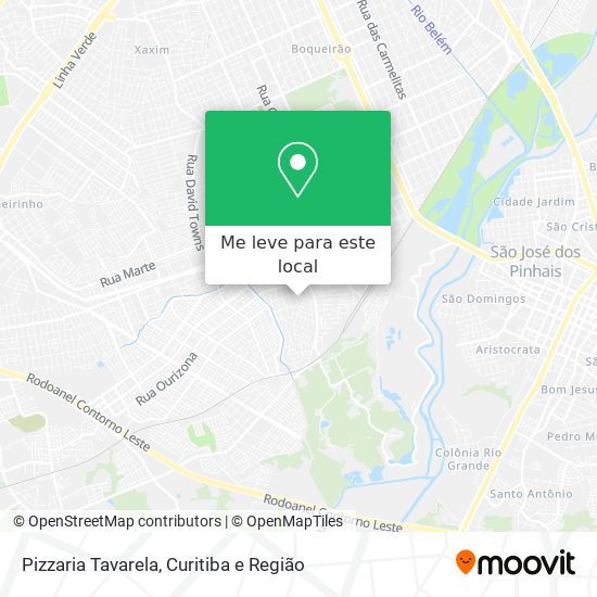 Pizzaria Tavarela mapa