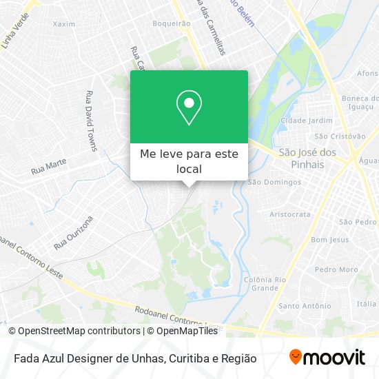 Fada Azul Designer de Unhas mapa