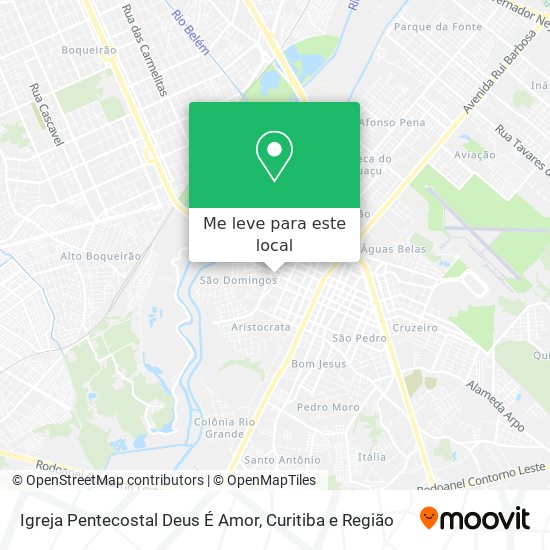 Igreja Pentecostal Deus É Amor mapa