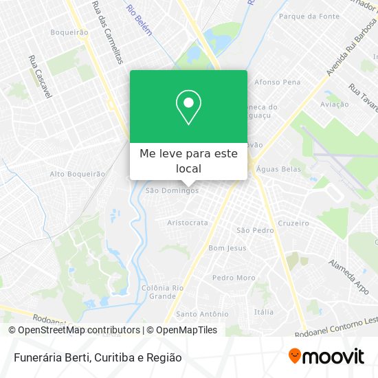 Funerária Berti mapa