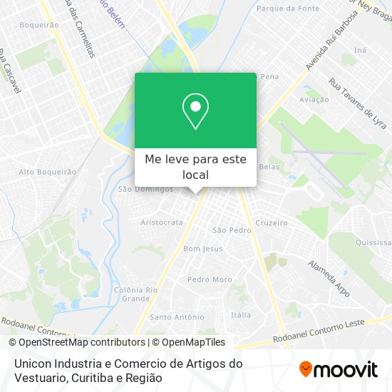 Unicon Industria e Comercio de Artigos do Vestuario mapa