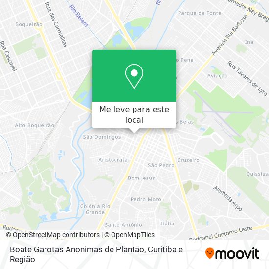 Boate Garotas Anonimas de Plantão mapa