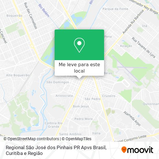 Regional São José dos Pinhais PR Apvs Brasil mapa