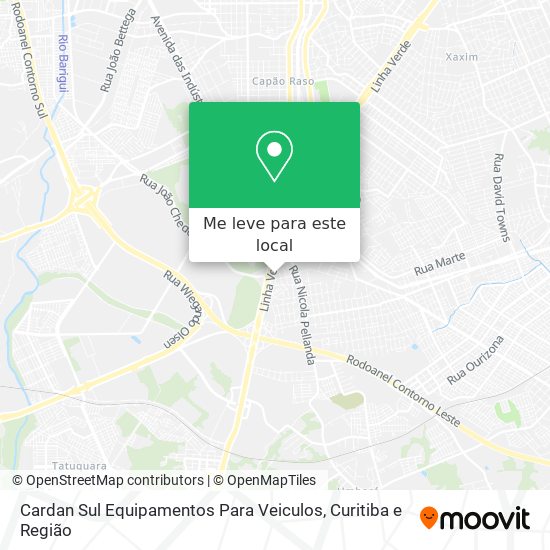 Cardan Sul Equipamentos Para Veiculos mapa