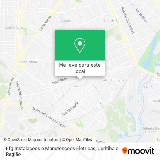 Efg Instalações e Manutenções Elétricas mapa