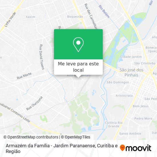 Armazém da Família - Jardim Paranaense mapa
