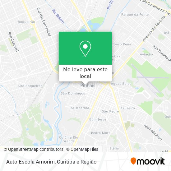 Auto Escola Amorim mapa
