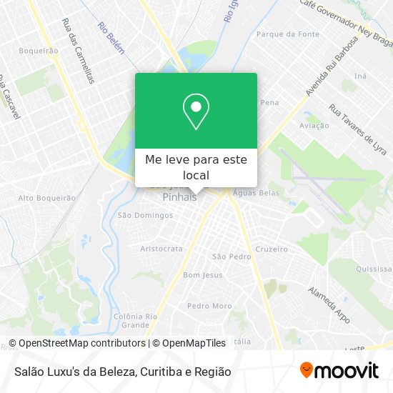 Salão Luxu's da Beleza mapa