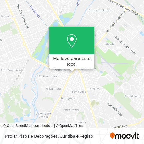 Prolar Pisos e Decorações mapa