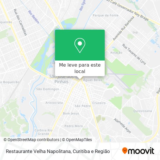 Restaurante Velha Napolitana mapa