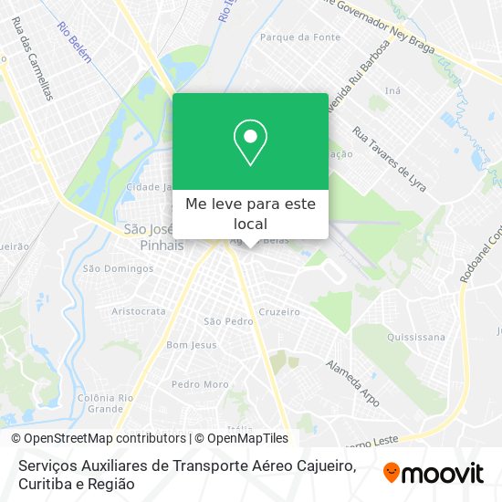 Serviços Auxiliares de Transporte Aéreo Cajueiro mapa