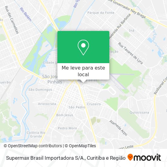 Supermax Brasil Importadora S / A. mapa
