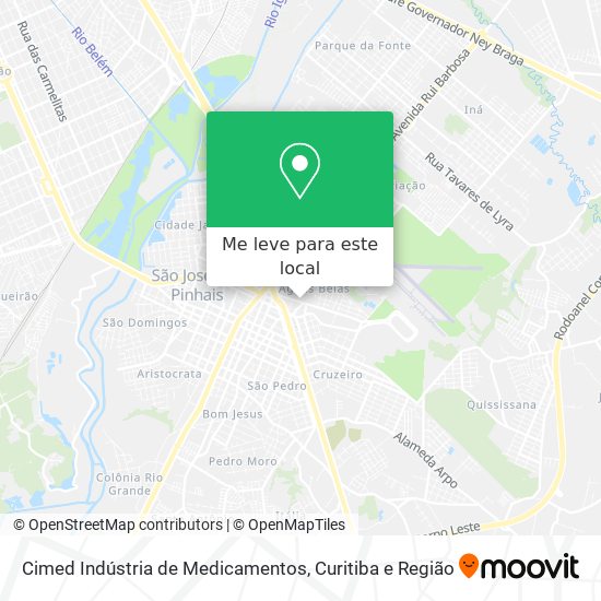 Cimed Indústria de Medicamentos mapa