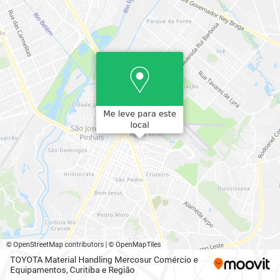 TOYOTA Material Handling Mercosur Comércio e Equipamentos mapa
