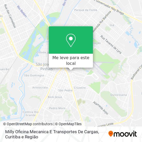 Milly Oficina Mecanica E Transportes De Cargas mapa