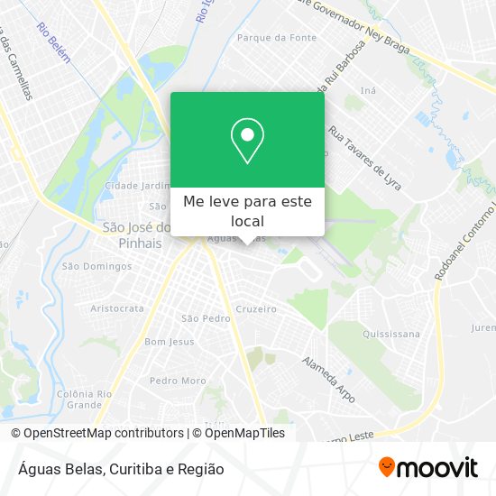 Águas Belas mapa