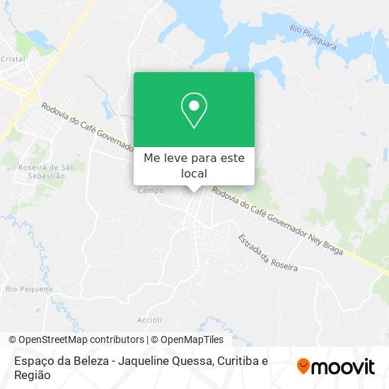 Espaço da Beleza - Jaqueline Quessa mapa
