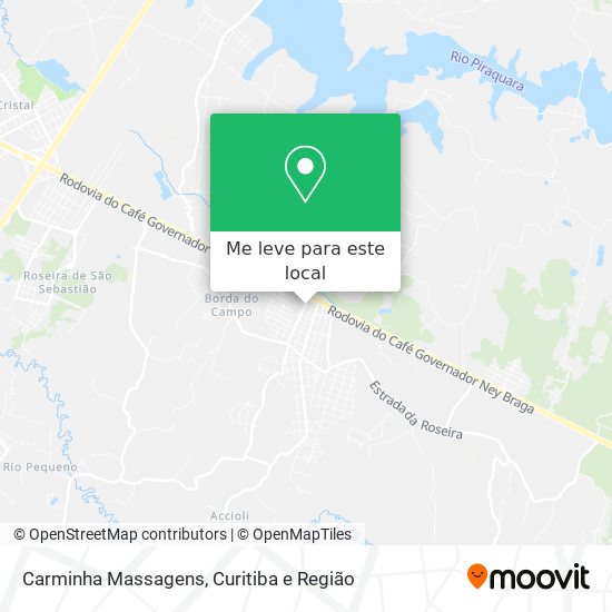 Carminha Massagens mapa
